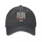 Klasikinė skalbta krik&scaron;čionių tikėjimo Dievas Jėzus tikintysis dovana palaimintas i&scaron;gelbėtas mylimas beisbolo kepuraitė berniukui mergaitei vasara ruduo snapback kepurė One Size