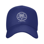 Klasikinė 666 Baphomet beisbolo kepurė Unisex moterims, reguliuojama suaugusiųjų Sigil Of Satan Knights Tamplierių tėčio kepuraitė lauko kepuraitės Adjustable Cap