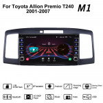2 din Android automobilio radijo daugialypės terpės vaizdo grotuvas, skirtas Toyota Allion Premio T240 2001-2007 su mygtuko rankenėle WiFi 1+16GB 1+16GB