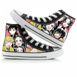 Demon Slayer Print Drobės Batai Mados Anime Studentų Vyrų Moterų Unisex Laisvalaikio batų Mėgėjams Poroms Batai 44