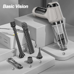 95000Pa automobilinis dulkių siurblys, rankinis belaidis mini dulkių siurblys, skirtas automobiliniam namų stalinio kompiuterio klaviatūros valymo robotui