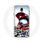 Coque pour Samsung Galaxy J7 2017 Casque Moto Cross
