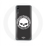 Coque pour Huawei p20 Harley Davidson Motors Tete de mort