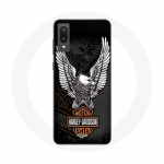 Coque pour Samsung Galaxy A02 Harley Davidson aigle logo