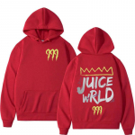&bdquo;Rapper Juice Wrld 999&ldquo; su raidėmis margintas gobtuvas, vyri&scaron;kas, moteri&scaron;kas &bdquo;Hip Hop&ldquo; retro megztinis, vilnonis, laisvas ilgomis rankovėmis su gobtuvu gatvės apranga L