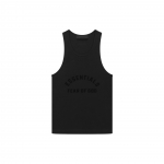 Fear of God Essentials Mar&scaron;kinėliai be rankovių Juodi Moteri&scaron;ki Vir&scaron;utiniai Drabužiai 125SP235220FW S