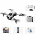 Nauja K9Pro nuotolinio valdymo drono dviguba kamera 4K plataus kampo optinio srauto padėties nustatymo kliūčių vengimas mini sulankstomas keturkopterio žaislas 1 battery pilka