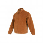 Nike logotipas siuvinėtas veliūrinis &scaron;varkas su užtrauktuku ir atverčiama apykakle vyri&scaron;ki &scaron;varkai rudas DX9071-270 XXL
