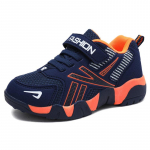 Vaiki&scaron;ki batai berniukams sportiniai batai tinkliniai berniukų batai vidutiniai ir dideli berniukai studentai laisvalaikio batai berniukams 37 oranžinė/tamsiai mėlyna spalva