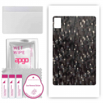 apgo Protective Skin Sticker for the back compatible with HTC A102, Wrap Film, Foil, Vinyl - Pattern Carbon Black Pixel