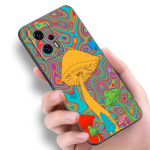 Trippy Psychedelic Mushrooms Eye telefono dėklas, skirtas Xiaomi POCO F2 F3 M2 M3 M4 X3 X4 Pro NFC F4 GT 5G F1 X2 C3 C31 C40 M5S dangtelis Xiaomi POCOphone F1