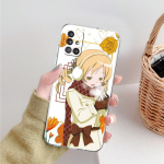 Anime Puella Magi Madoka Magica Telefono dėklas Samsung Galaxy A51 A71 A21S A12 A11 A31 A41 A52 A32 5G A72 A01 A02S Skaidrus vir&scaron;elis Samsung A01