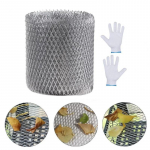 Latakų apsauga, aliuminio lydinio latakų tinklelis, lapų filtro latakų apsauga, lapų apsaugai lapams, &scaron;akoms, &scaron;iuk&scaron;lėms 12.7cm*600cm