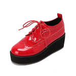 Moteri&scaron;kos lakinės odos Oxfords Derby Batai Platformos Brogues Wingtips Batai 43