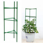 Sodo balkono gėlių stulpo laipiojimo rėmas Pomidorų agurkų daržovių kombinuotas laikiklis sujungimo strypai Gardening Stands žalia
