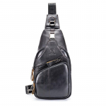 Mados prekės ženklo vyri&scaron;ka kurjerių krep&scaron;ys Vyrams per petį Natūrali oda Krūtinės krep&scaron;iai Crossbody verslo kurjerių krep&scaron;iai Vyri&scaron;kas rankinis krep&scaron;ys 18x8x32cm juoda