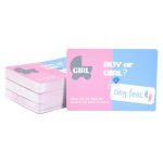 24 vnt. / mai&scaron;elis Berniuko ar mergaitės nutrinamos kortelės Lytis Atskleidžia vakarėlio žaidimo reikmenys Komandos mergaičių berniuko kūdikių du&scaron;o krik&scaron;tynų dekoravimo bilietai scratch off-Girl