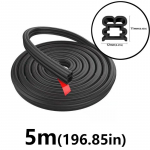 Automobilio durų bagažinės variklio dangčio sustorinta juostelė universali nuo dulkių ir triuk&scaron;mo mažinanti sandarinimo juostelė Automobilio durų sandarikliai Dvisluoksnė guminė juostelė