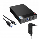 2,5/3,5 colio HDD dėklas USB3.0 kietojo disko korpusas SATA į USB 3.0 i&scaron;orinio standžiojo disko skaitytuvas 10 TB adapteris ne&scaron;iojamam kompiuteriui EU Plug