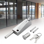 Door Bolts Lock Floor Spring Bolt with Universal Keys Solid Easy to Use Ground