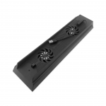 PS4 Ventiliatoriaus Au&scaron;inimo Pagrindo Laikiklis Vertikalus Stovas USB &Scaron;akotuvas 35*8.5*4cm juoda