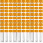 50/100 vnt. 1&ndash;10 ml laboratoriniai plastikiniai &scaron;erk&scaron;no mėgintuvėliai Buteliuko sandariklio dangtelis, graduotos žymės Centrifugos vamzdeliai su kūginiu dugnu, skirti laboratoriniams mokiniams 5ml orange - 100Pcs