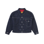 Levis Red Pioneer serijos dvipusė džinsinė striukė Moteri&scaron;ka striukė Tamsiai džinsinė A0151-0000 L