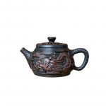 Violetinė keramika Vintage rankų darbo arbatinukas Keraminis Carve Kung Fu arbatinukas Vienas arbatinukas Pu'er arbatos ruo&scaron;imo arbatos rinkiniai Kinieti&scaron;kas arbatos puodas