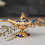 Aladdin Magic Lamp Creative Retro namų amatai Metaliniai papuo&scaron;alai Gimtadienio dovanos Namų dekoravimas Small mėlyna