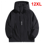 10XL 12XL Didelio dydžio vėjo striukė Vyri&scaron;ka neper&scaron;lampama striukė Vienspalvė juoda vėjo striukė Vyri&scaron;ki didelio dydžio vir&scaron;utiniai vir&scaron;utiniai drabužiai 5XL juoda