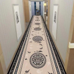 Prabangaus dizaino ilgų kilimų bėgikas koridoriaus dekorui Neslystantys juostiniai kilimai HOTEL Svetainės durys Plaunamas durų kilimėlis 60X200CM