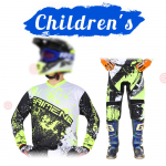motokroso pavarų komplektas vaikams 4 5 6 7 8 9 10 11 12 13 metų Jaunimas vaikas Motociklas berniukas Mergaitė Jersey Pant Kits lenktyninis kostiumas Visureigis Enduro MX MTB L-24