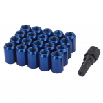 20 vnt 32 mm ilgio automobilio rato veržlės &scaron;e&scaron;iakampės 20 mm M12x1,25 , M12x1,5 veržlės JDM lenktynių priedai Aliuminio kūginė kūginė sėdynė M12x1.25