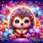 Deimantinė tapyba 5d Hedgehog Animal AB Gręžimo kryžminio dygsnio rinkiniai Rankdarbiai Rankdarbiai Siuvinėjimas Sienų Dekoratyvinis Full Round 20x20CM