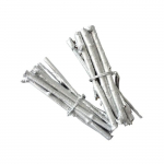 4 minis fagots de brindilles 7 cm - argent&eacute; sidabras