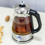 Elektrinis virdulys Kavos virimo aparatas arbatos virimo aparatas Juodas Pu 'er Stiklo elektrinis virdulys Garinis arbatinukas Automatinis komplektas Elektrinis arbatos virdulys