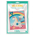Coffret mosa&iuml;que en caoutchouc souple - Licorne įvairiaspalvis