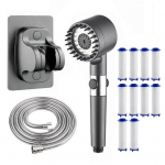 Supergalingas rankinis purk&scaron;tuvas, filtruojama du&scaron;o galvutė, jonizuojančio du&scaron;o la&scaron;elių dizainas, keli pur&scaron;kimo režimai, lengvas montavimas, purk&scaron;tuvas 150 - mm 5pcs