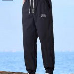 2024 m. laisvos vyri&scaron;kos pavasario/vasaros kelnės su rai&scaron;teliu &ndash; universalios ir liekninančios studentams 4XL