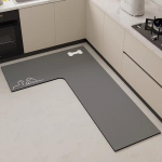 L formos sugeriantis virtuvės kilimėlis &ndash; mink&scaron;tas, atsparus ne&scaron;varumams, lengvai prižiūrimas, diatomito purvo grindų kilimėlis 80x120cm