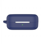 Įbrėžimams atsparus ne&scaron;iojimo dėklas, atsparus smūgiams oda, tinka Sony WF-C510 ausinėms, dulkėms atsparus korpusas, plaunamas silikoninis įvorė tamsiai mėlyna spalva