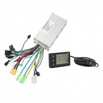 Elektrinio dviračio valdiklių komplektas 36V 48V 60V 500W 28A be&scaron;epetis 3 režimų valdiklis 866 LCD ekranas