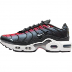 Nike Air Max Plus GS Ry&scaron;kiai Raudonos Anglies Spalvos Vaikų Sportbačiai Raudoni Vilko Pilki Balti CD0609-604 35.5
