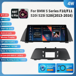 Hizpo 4G LTE 10,25 colio Automobilinė multimedija su DSP palaikymu, I&scaron;manusis Carplay Android Auto BMW 5 serijai F10/F11 520i 525i 528i(2013-2016 m) NBT 4W 4G 32G AI