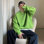 Madingi megztiniai Vyri&scaron;ki rudens vienspalviai vilnoniai megztiniai Slim Fit Vyri&scaron;ki gatvės drabužiai Vyri&scaron;ki drabužiai Megzti megztiniai Vyri&scaron;ki megztiniai M