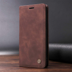 Atverčiamas dėklas, skirtas &bdquo;Xiaomi 14T 13T 12T 11T Pro 11 Lite&ldquo;, skirtas &bdquo;Redmi Note 13 12 Pro Plus 12S 14C 13C 12C 10C&ldquo; telefonui, odinis piniginės dėklas Redmi 10C ruda