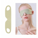 &Scaron;viesą blokuojanti ne&scaron;iojama plono ledinio &scaron;ilko paakių kaukė vasaros kelionėms miegoti akims su pakabinamu ausų dirželiu Unisex akių pleistras žalia