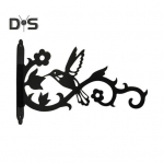 Sieniniai augalų pakabukai, Didelio stiprumo sieniniai kabliukai, Lauko metaliniai kabliukai, Pakabinamų augalų laikikliai žibintams, gėlių vazonams, pauk&scaron;čių lesyklėlėms 1pc juoda