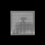 Kūrybinga skaidri kriauklių ekspozicinė dėžutė, ne&scaron;iojama, su daug skyrelių, mini jūros žvaigždžių, kriauklių amatų organizatorius, dėklas, konteineris 12.5*12.5cm