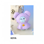 BT21 Mini Minini Lietaus dienos pliu&scaron;inis raktų pakabukas (8 Parinktys) #KOYA